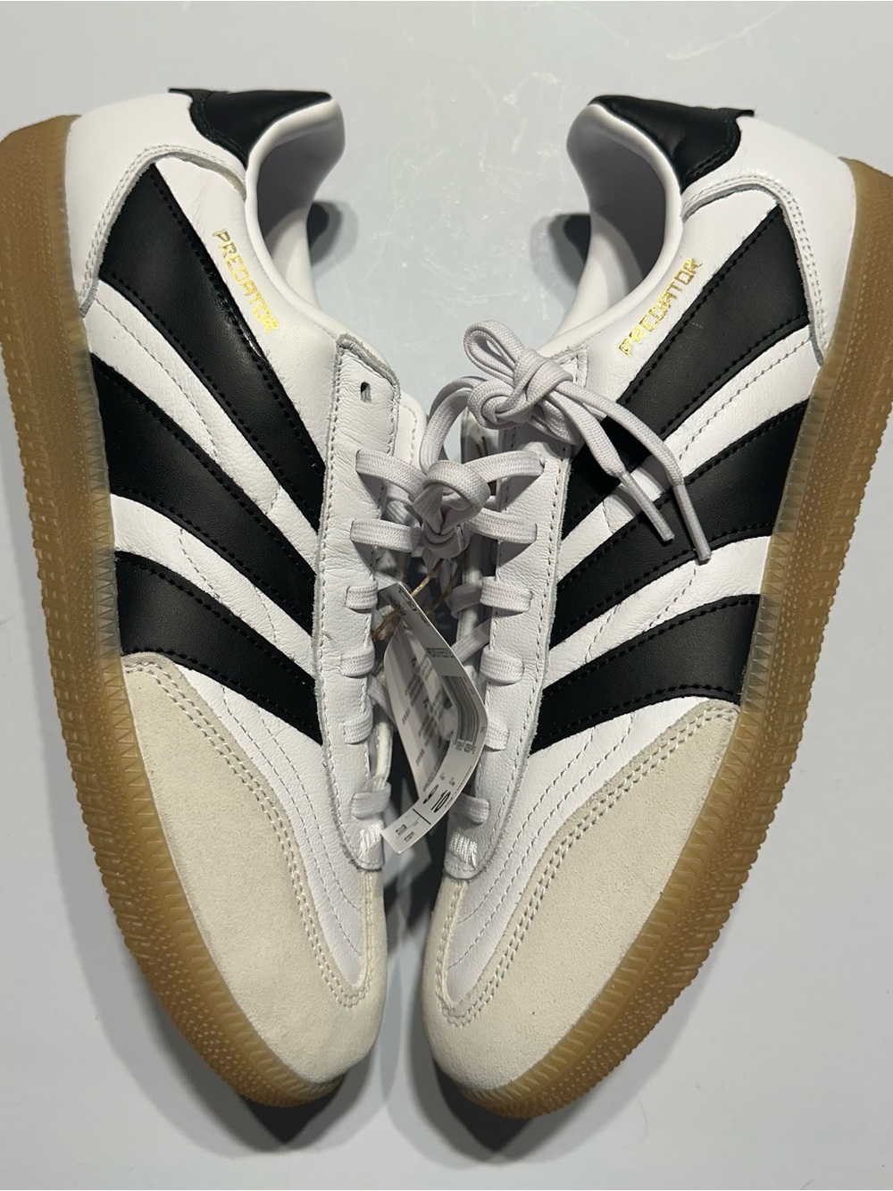Adidas Predator Freestyle White Black Gum Sole Men’s Size 9 ID3832 NEW NO BOX - Picture 3 of 8
